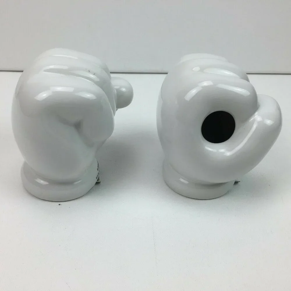 Disney Scattered Mickey Mouse Parts Ceramic Glove Towel Holder HTF Bath Decor